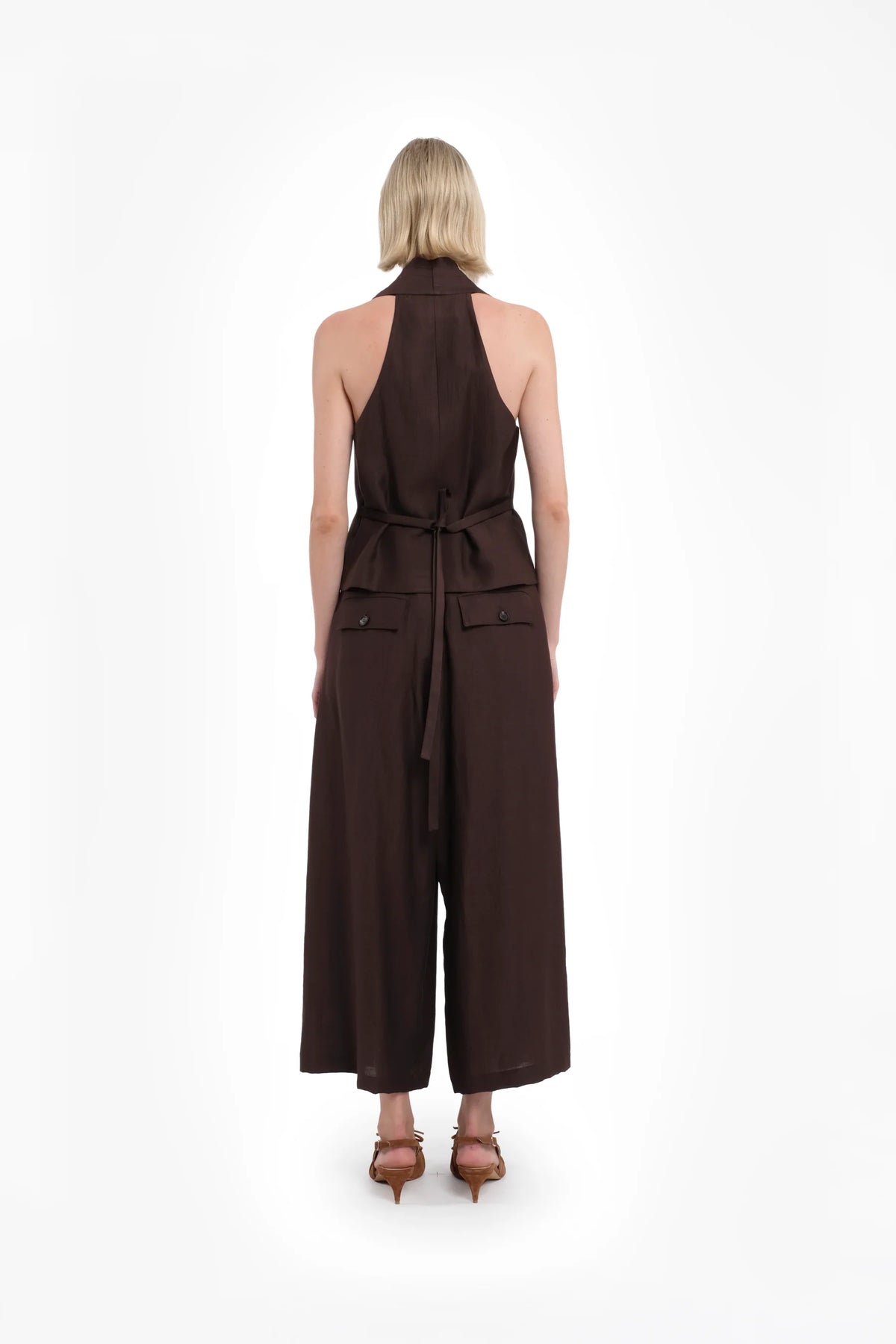 COOKIE CULOTTE PANTS - CHOCOLATE