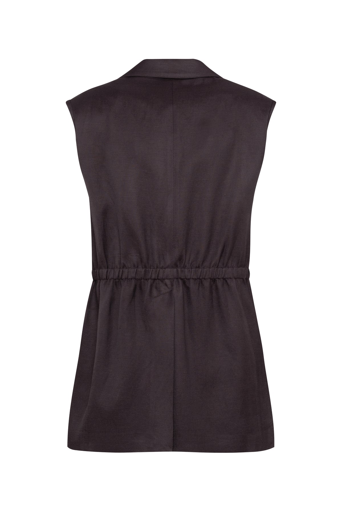 FELCE BLAZER GILET - PLUM CHOCOLATE
