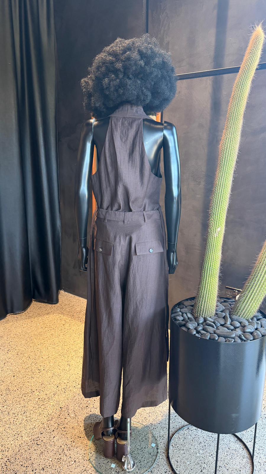 COOKIE CULOTTE PANTS - CHOCOLATE