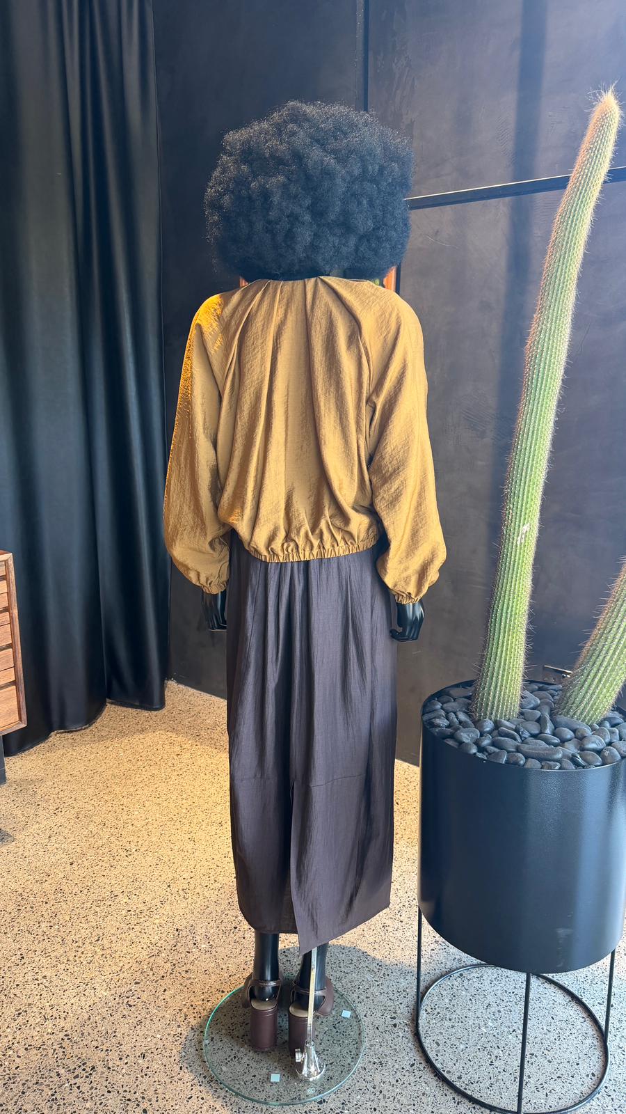 NUBE ZIP JACKET - AMBER