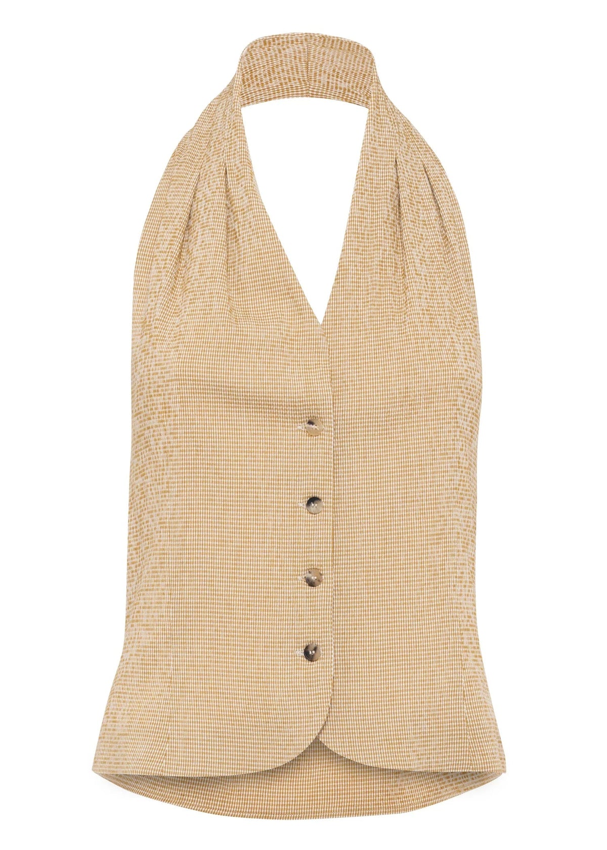 SEMOLA TOP - SEERSUCKER SAND